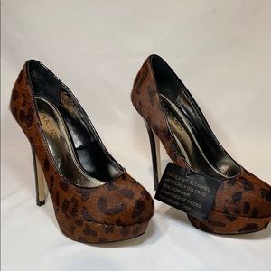 Bakers Melinaleop Leopard Print Platform 5 1/2M